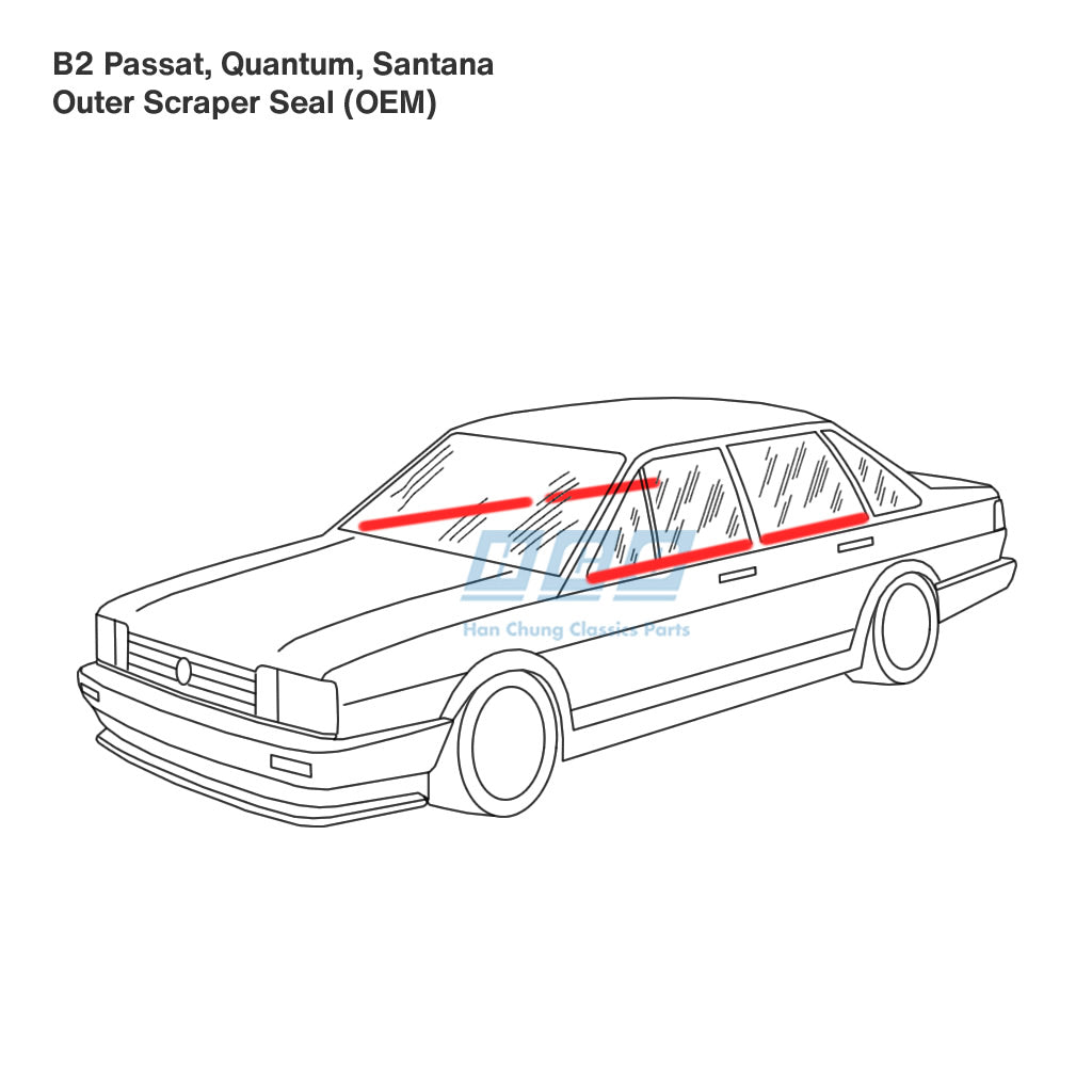 Outer Scraper Seal Kit (Set of Four) - OEM - B2 Passat, Quantum, Santana.