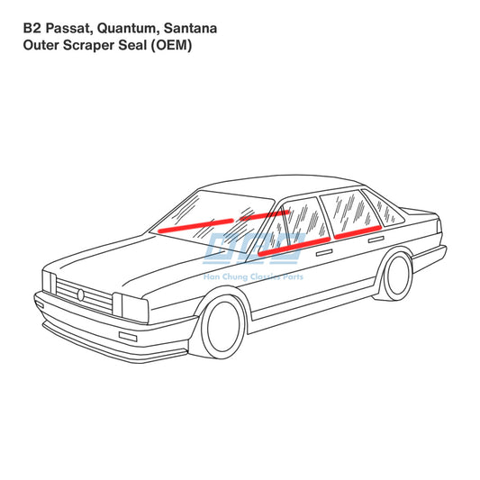 Outer Scraper Seal Kit (Set of Four) - OEM - B2 Passat, Quantum, Santana.
