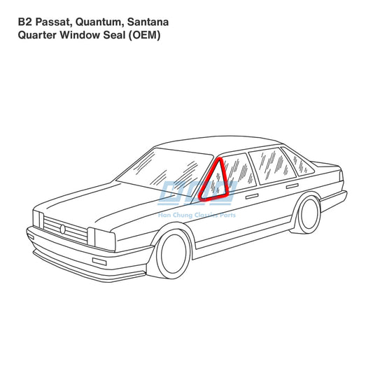 Front Quarter Window Seal Kit (Pair) - OEM - B2