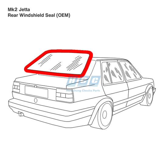 Rear Windshield Seal - OEM - MK2 Jetta