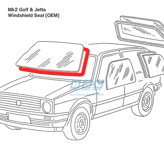 mk2 golf jetta windshield seal 191845121