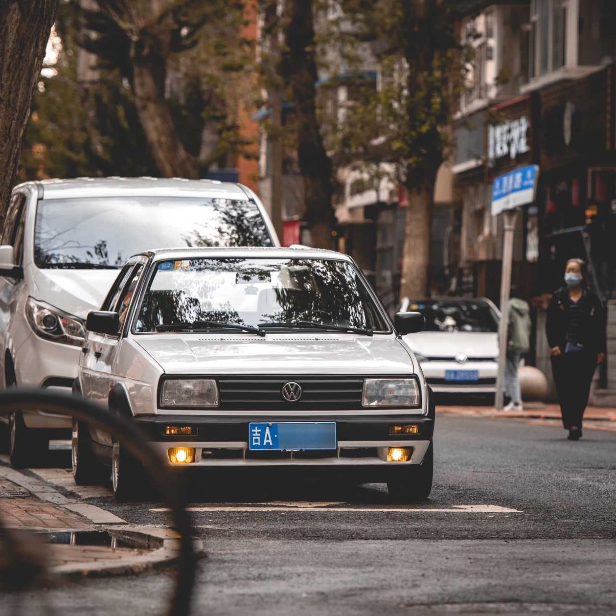 Mk2 Jetta White Big Bumper BBS Flares