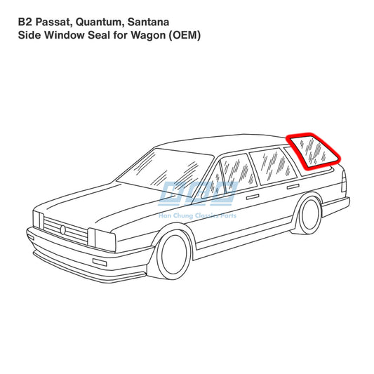 Wagon Side Window Seal (Pair) - OEM - B2 Passat, Quantum and Santana