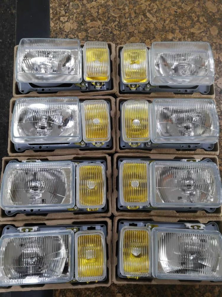 Headlight Assemblies w/ Yellow Fogs (Pair) - Aftermarket - B2